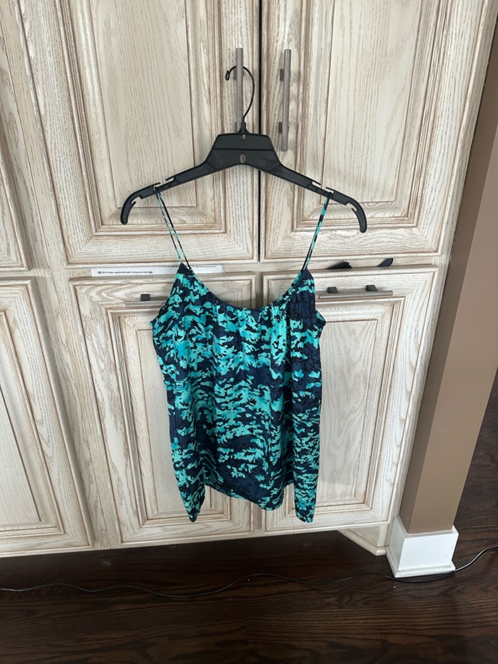 Eight Sixty Printed Spaghetti-Strap tank top